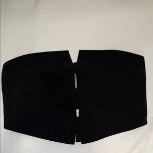 Black Strapless Top with bows down middle